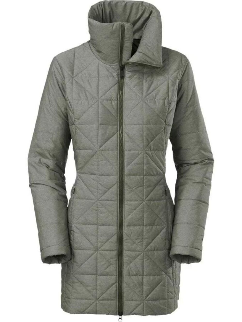The North Face Women's Insulated Arlayne Jacket Sz S Gray Quilted Heatseeker
